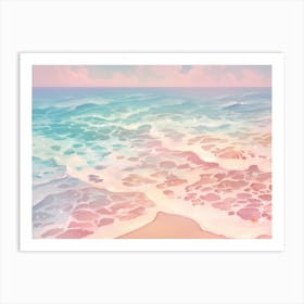 Beach Waters Wallpaper Art Print