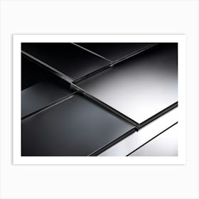 A Digital Render Illustrating An Abstract Design Made On A Metallic Alloy Sheet Catching The Indust (3) Art Print