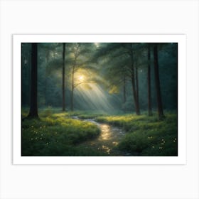 Forest In The Morning Art Print