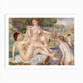 French The Large Bathers, Pierre Auguste Renoir Art Print