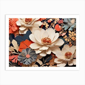 Paper Flowers 3 Art Print