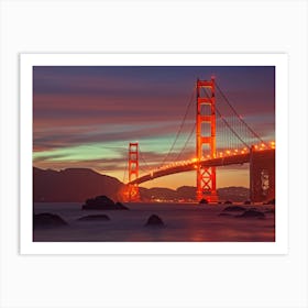 San Francisco Golden Gate Bridge Art Print