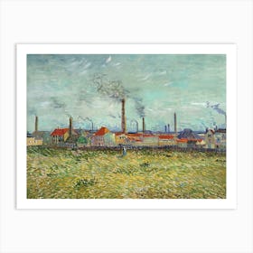 Factory In The Field By Vincent Van Gogh Art Print