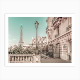 Parisian Charm Urban Vintage Style Art Print