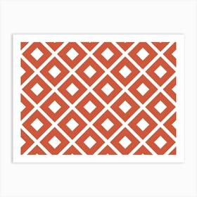 Diamond Pattern Art Print