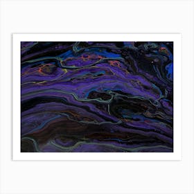 Purple Swirls 1 Art Print