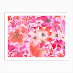 Pink Flowers Art Print