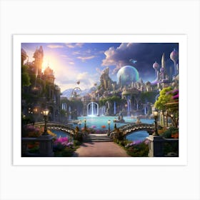 Fairytale City Art Print