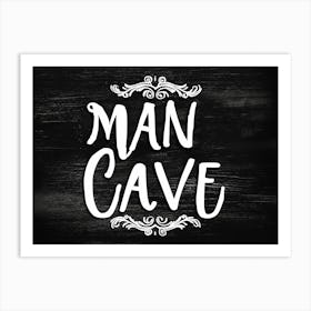 Man Cave Chalkboard Art Print