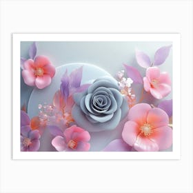 Pink Roses 2 Art Print