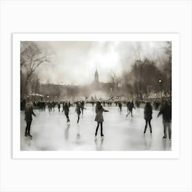 Ice Skating Art Print