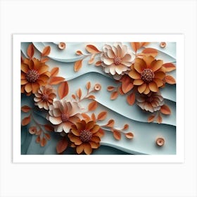 Paper Flowers 28 Art Print