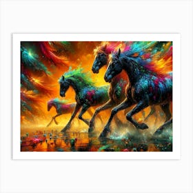 Creative Horse Beauty Illustration Nr 261 Art Print