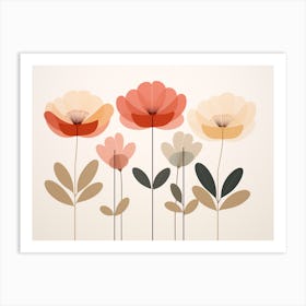 Minimalist Flowers 2 Art Print