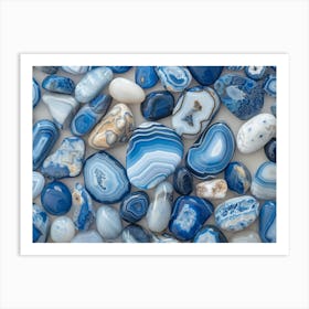 Blue Agate 2 Art Print