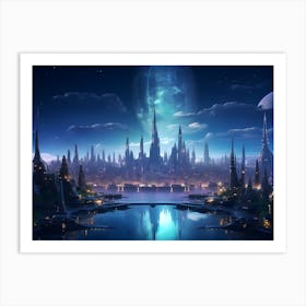 Star Wars Cityscape Art Print