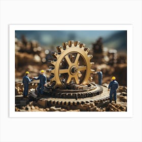 Little Engineers No5 Art Print