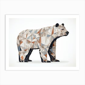 Geometric Polar Bear 1 Art Print