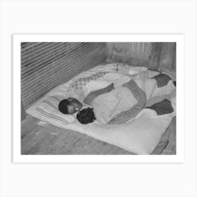 Couple, Intrastate Migratory Workers, Sleeping On The Floor, Near Independence, Louisiana By Russell Lee Art Print