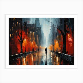 Night In The City 1 Art Print