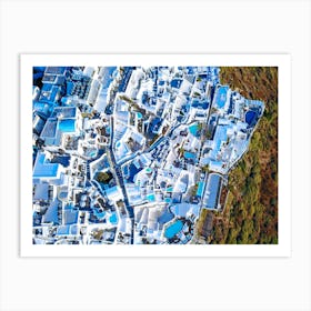 Santorini, Greece. Aerial view #4 Art Print