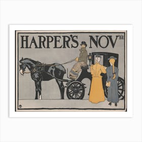 Vintage Carriage (1898), Edward Penfield Art Print