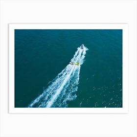 Summer Sea Aerial view. Adriatic sea, Rimini, Italy Art Print