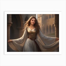 Medieval Girl Art Print