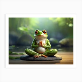 Frog Meditation 4 Art Print