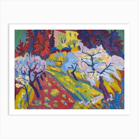 Apricot Orchard Art Print