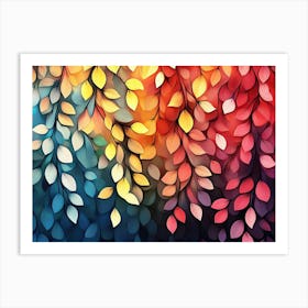 Autumn Leaves Wallpaper 4 Art Print