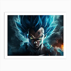 Dragon Ball Z Wallpaper Art Print