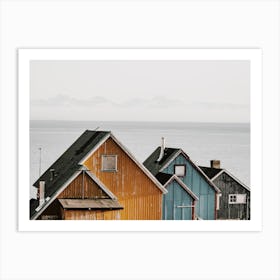 Icelandic Village Homes Art Print
