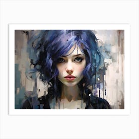 Purple Woman 2 Art Print