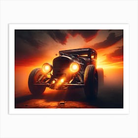 Hot Rod vintage car 5 Art Print