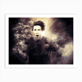 Lionel Messi Goal Art Print