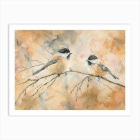 Chickadees 3 Art Print