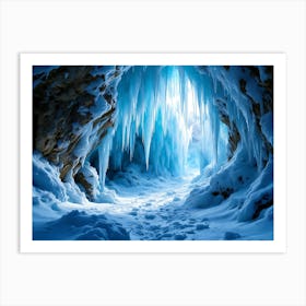 Ice Cave 1 Art Print