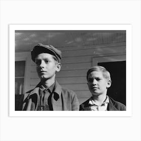 Sons Of Farmer, Chicot Farms, Arkansas By Russell Lee Art Print