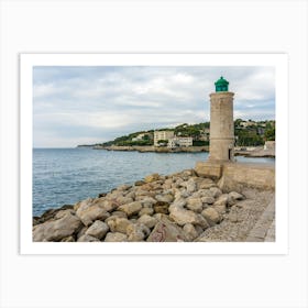 Lighthouse On The Coast Art Print