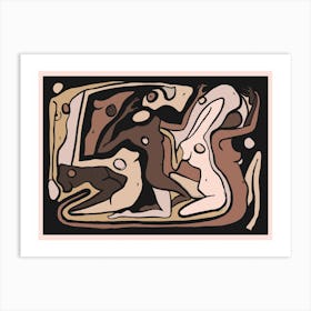 Psychedelic Nudes Shades Art Print