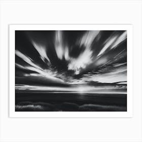 Black And White Sky Art Print