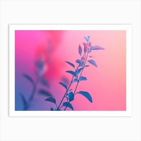 Abstract Flower in Purple Tones Art Print