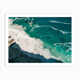 Amazing Color Of The Sea And Ocean In South Africa Art Print
