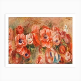 Anemones, Pierre Auguste Renoir Art Print