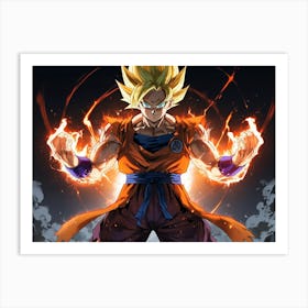 Dragon Ball Z Wallpaper 65 Art Print