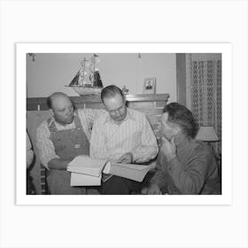 Fsa (Farm Security Administration) County Supervisor, Center, Offering Technical Information Concerning The Art Print