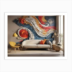 Abstract Wall Mural 1 Art Print