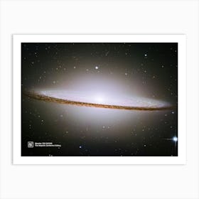 The Majestic Sombrero Galaxy M104 / Messier 104 (M104) — NASA Hubble Space Telescope — space poster Art Print