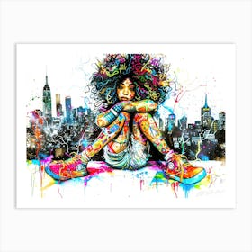 Little Miss Magic - Urban Grace Art Print